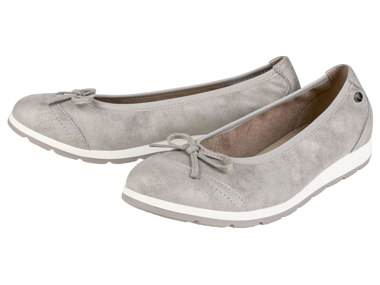 Baleriny damskie z podeszwą Footflexx 41, Beżowy