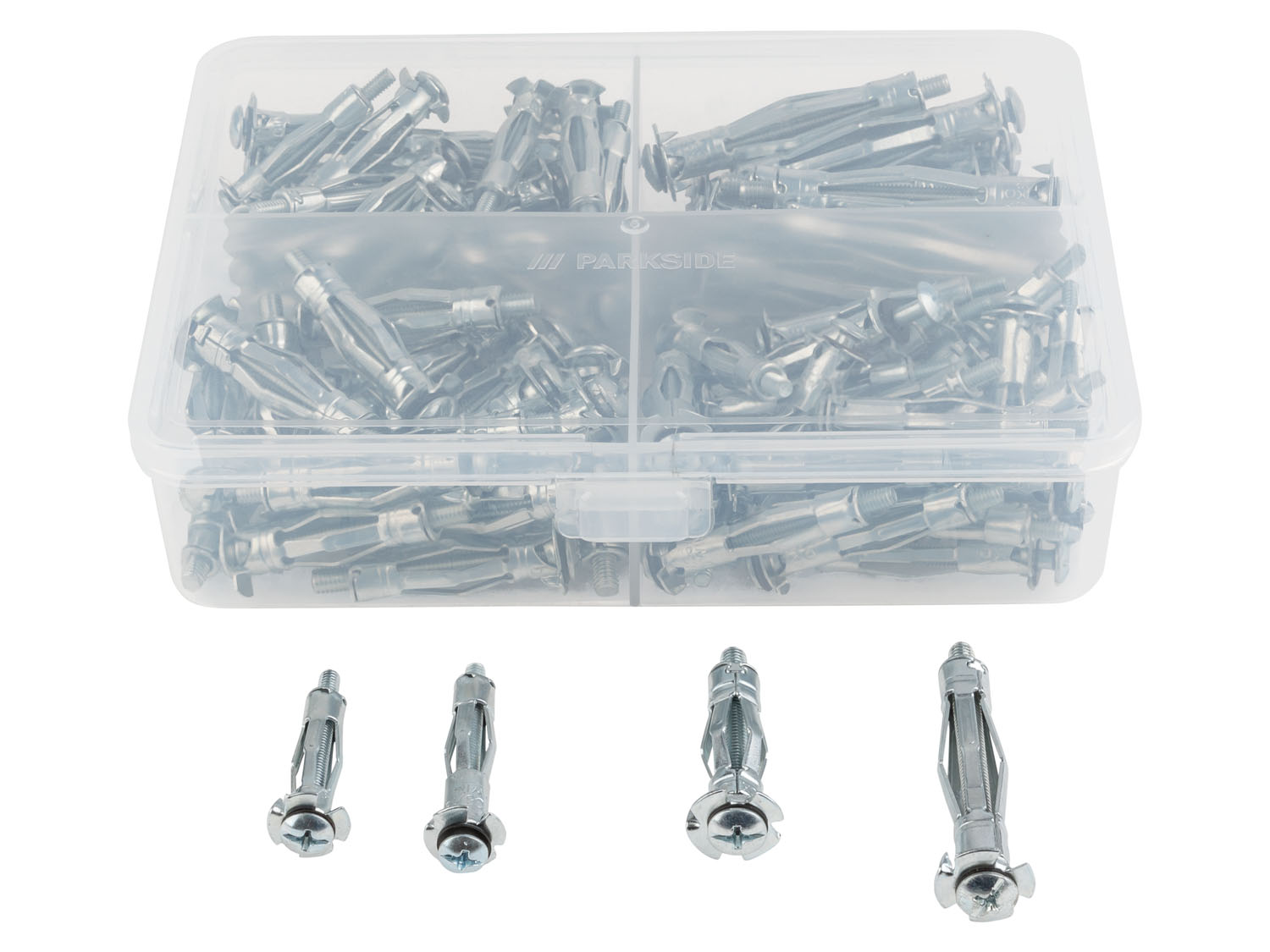 Parkside Zestaw montażowy do pustych przestrzeni, z kotwą stalową, 1 szt. Zestaw kołków rozporowych