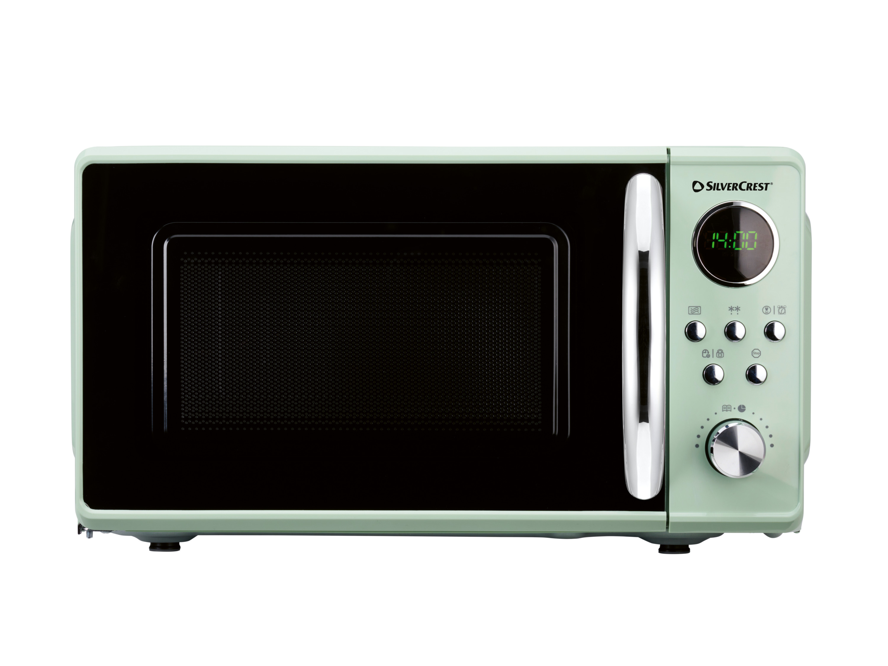 Silvercrest Kuchenka mikrofalowa retro, 700 W, Smwc 700 D1, miętowa