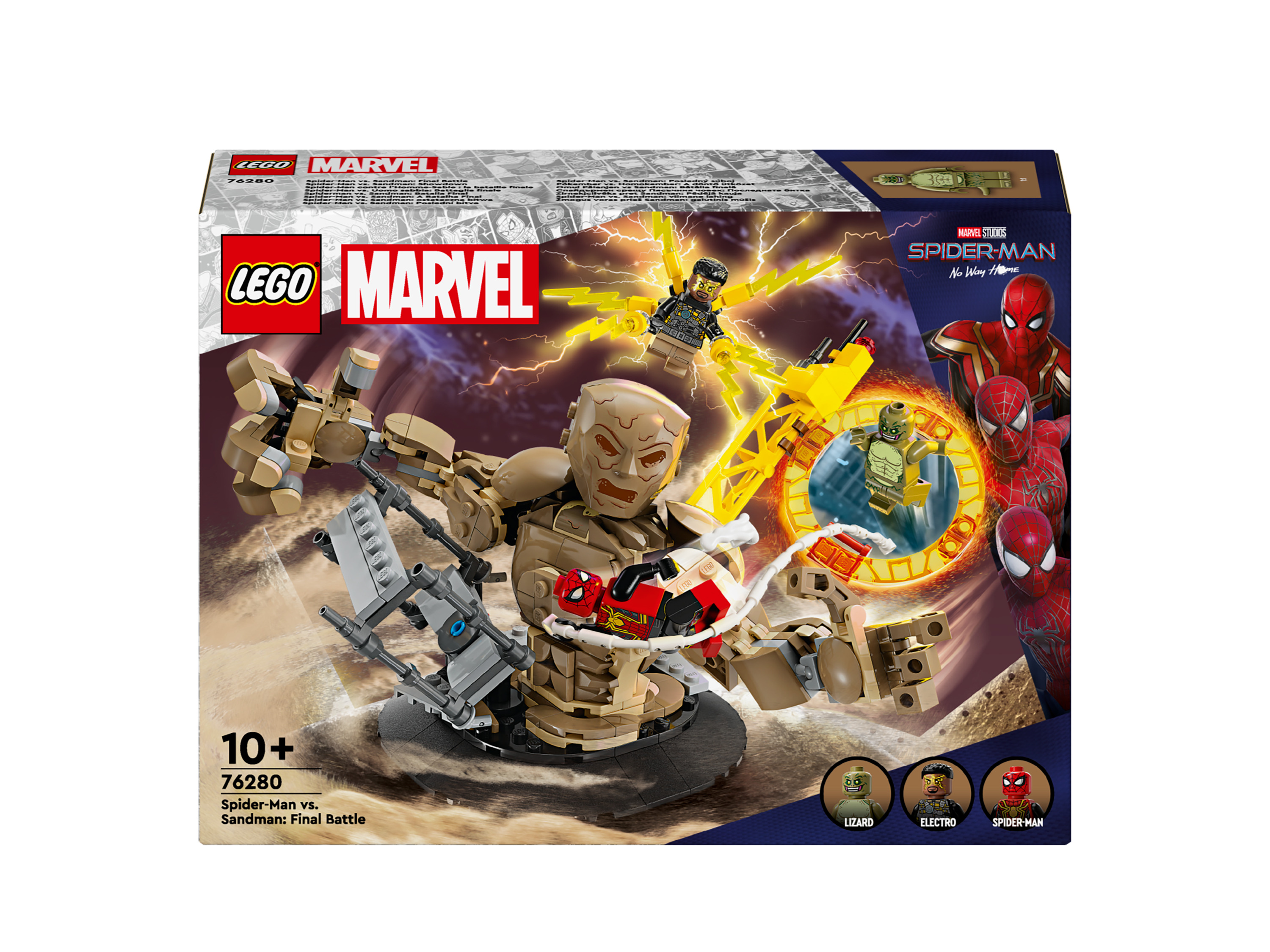 Lego Marvel Super Heroes Zestaw klocków Lego 76280 Spider-Man kontra Sandman: Starcie