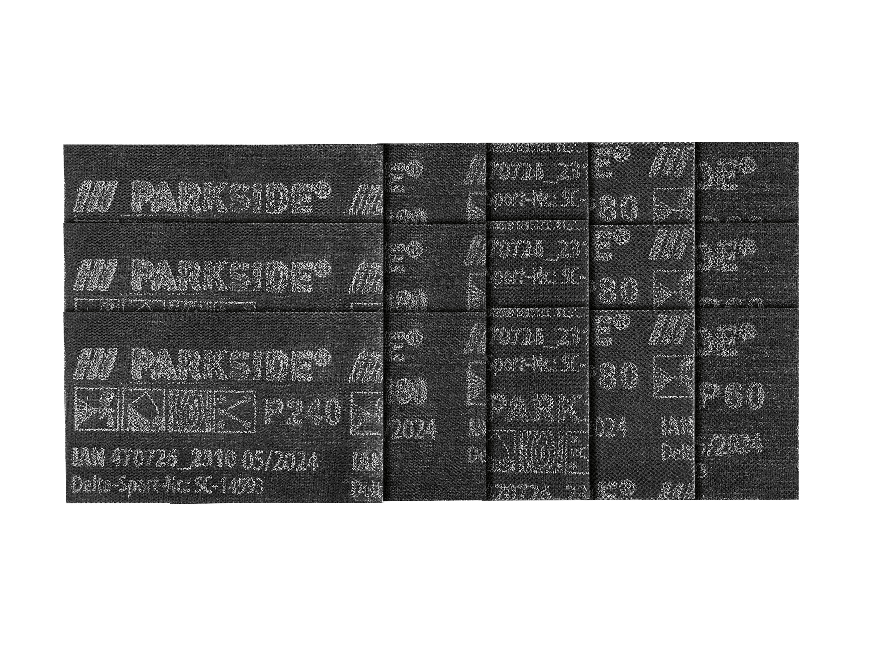 Parkside Performance Zestaw siatek ściernych do drewna, szpachli, lakieru, tworzywa sztucznego i metalu Zestaw szlifierki oscylacyjnej