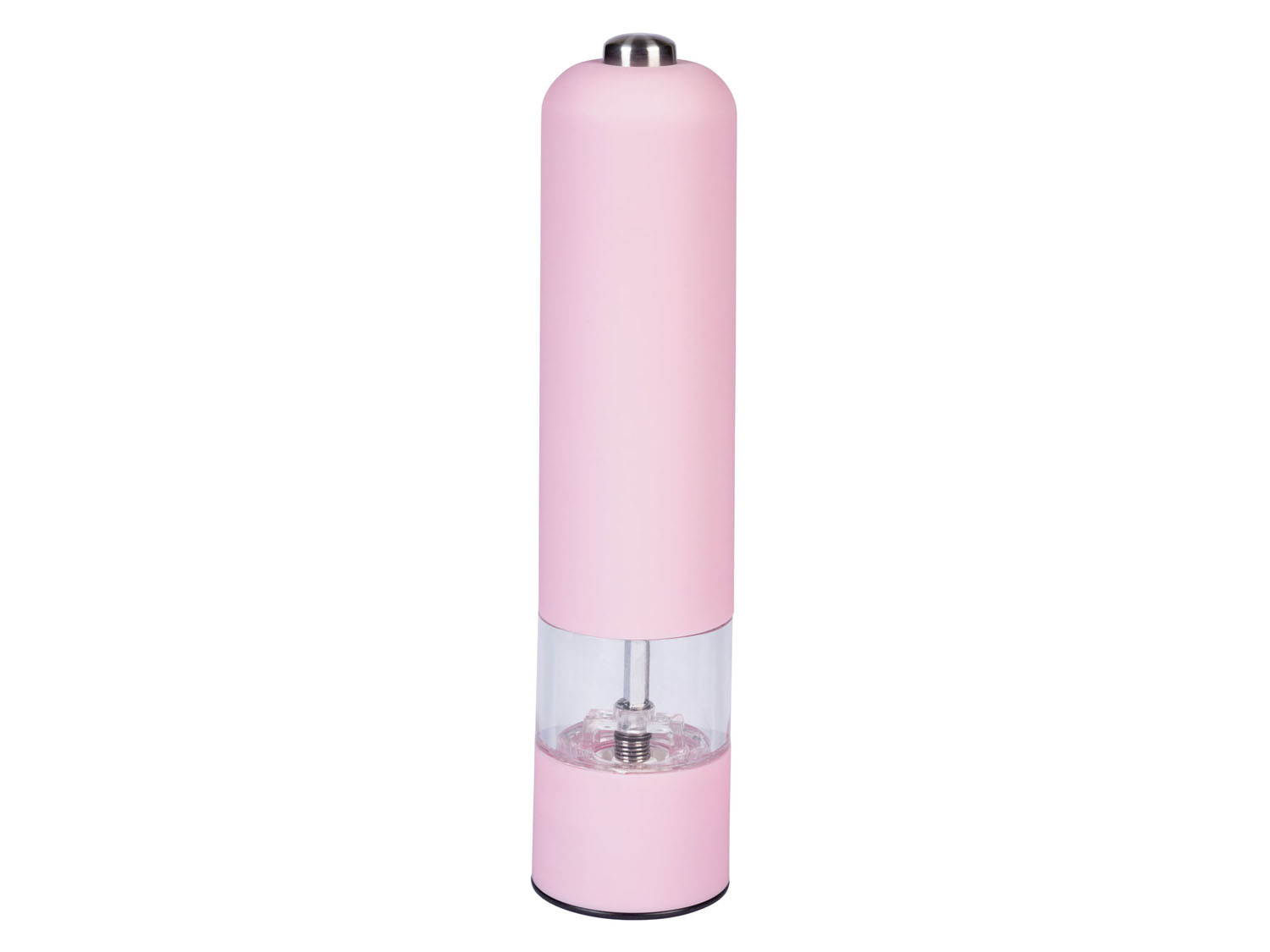 Silvercrest Kitchen Tools Młynek elektryczny do soli lub pieprzu, ze zintegrowanym światłem Różowy
