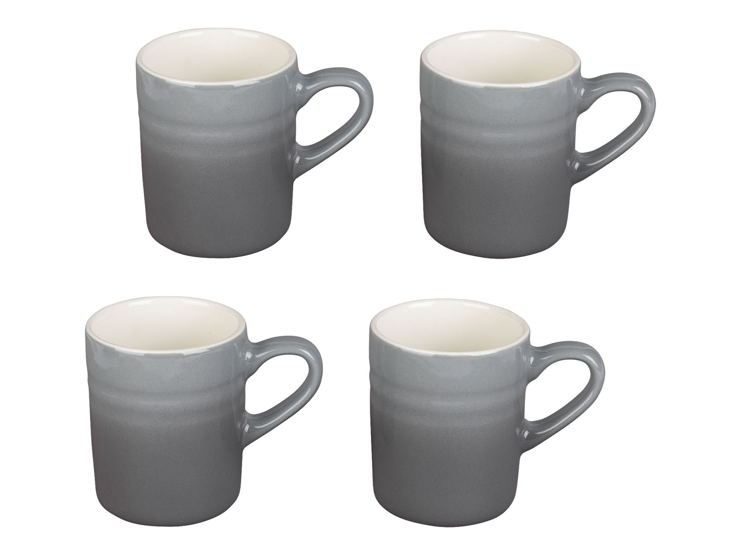 Ernesto Talerze / miseczki / filiżanki / filiżanki do espresso 4 filiżanki do espresso szare