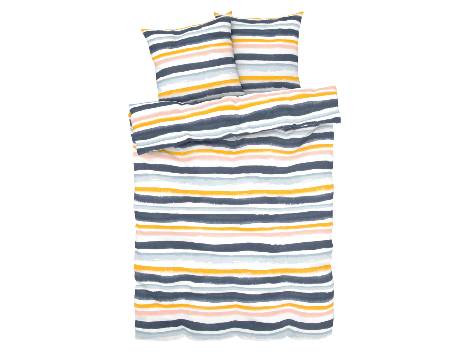 Livarno home Pościel z bawełną renforcé 160 x 200 cm W paski