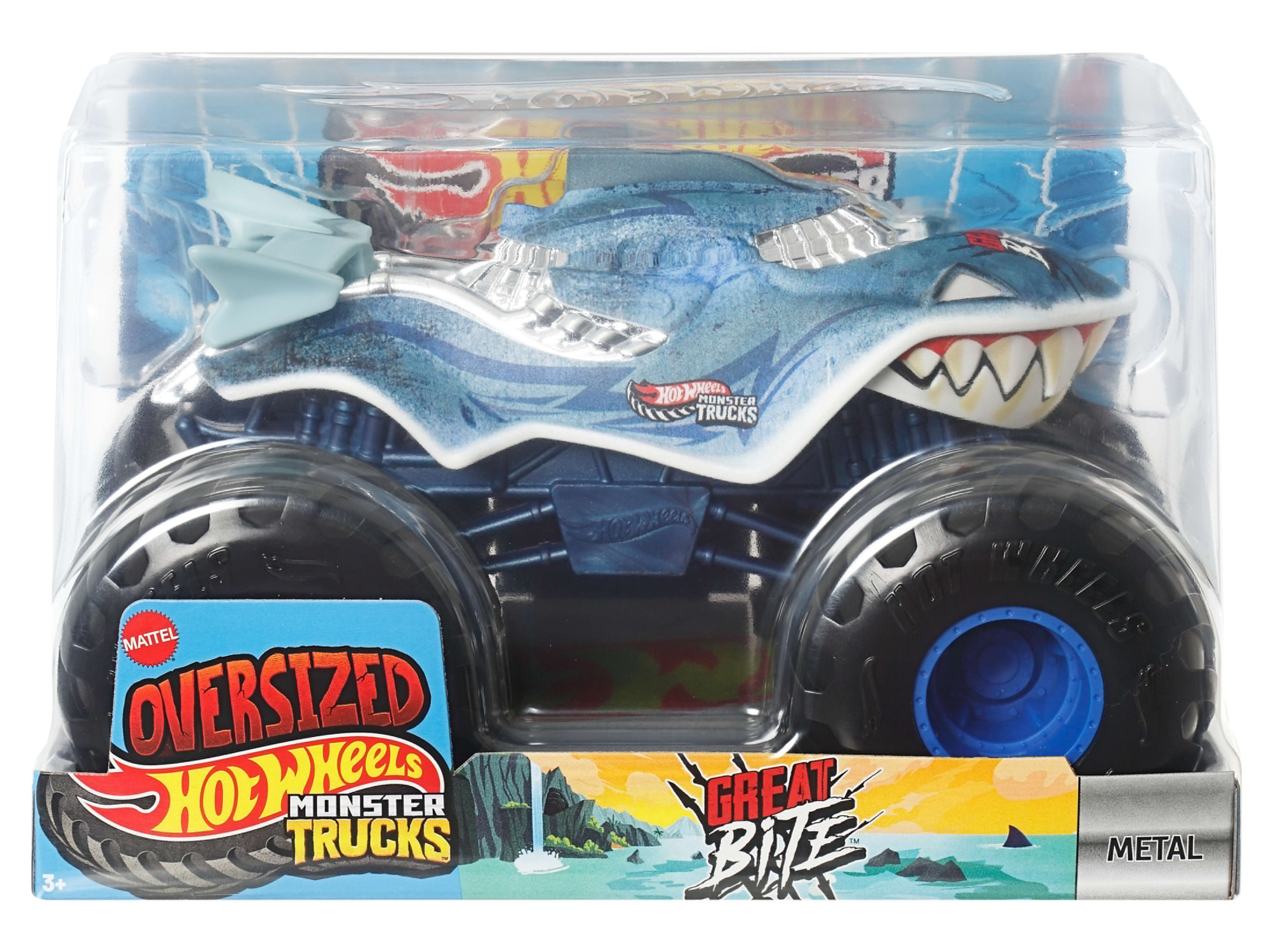 Mattel Samochód Barbie Cabrio / Hot Wheels Monster Truck Fyj83 Hot Wheels Monster Truck
