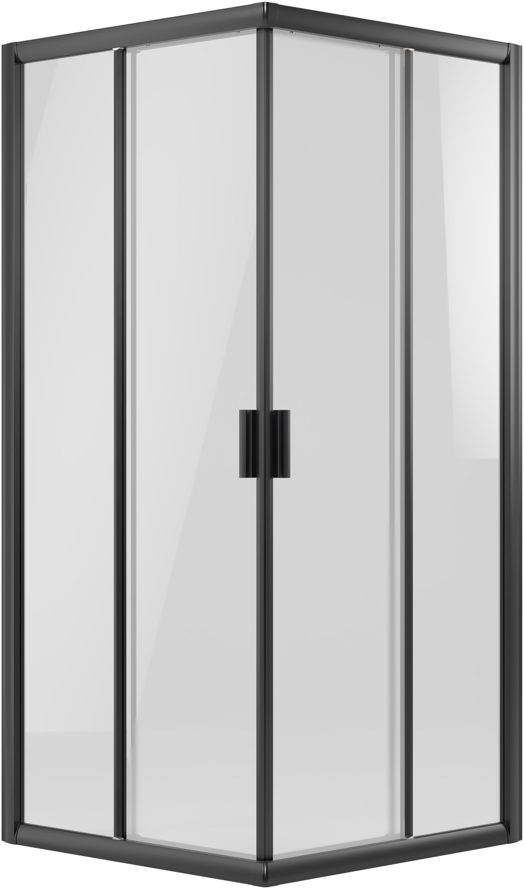 Darmowa Dostawa - Kabina prysznicowa kwadratowa 80x80 cm czarny Ravak Blix Slim X1LM40300Z1