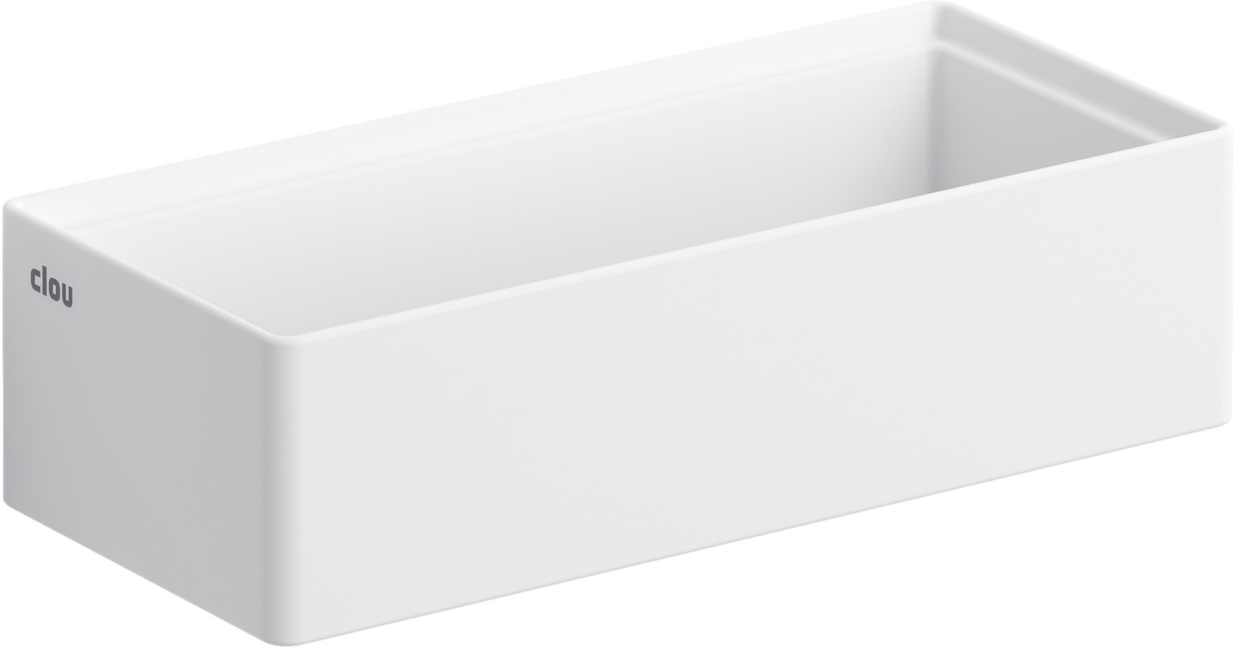 Darmowa Dostawa - Umywalka 38x18 cm prostokątna ścienna-nablatowa biała Clou New Flush CL0313431