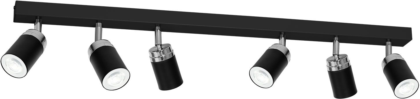 Darmowa Dostawa - Lampa podsufitowa 6x8 W czarny Luminex Reno 5149