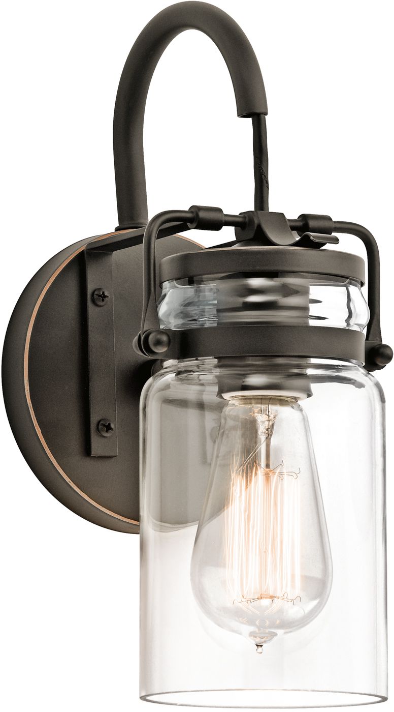 Darmowa Dostawa - Kinkiet 1x60 W brązowy Elstead Lighting Brinley KLBRINLEY1OZ