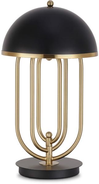 Darmowa Dostawa - Lampa biurkowa 2x20 W czarna-złota Abruzzo Bankierki ABRMONZA