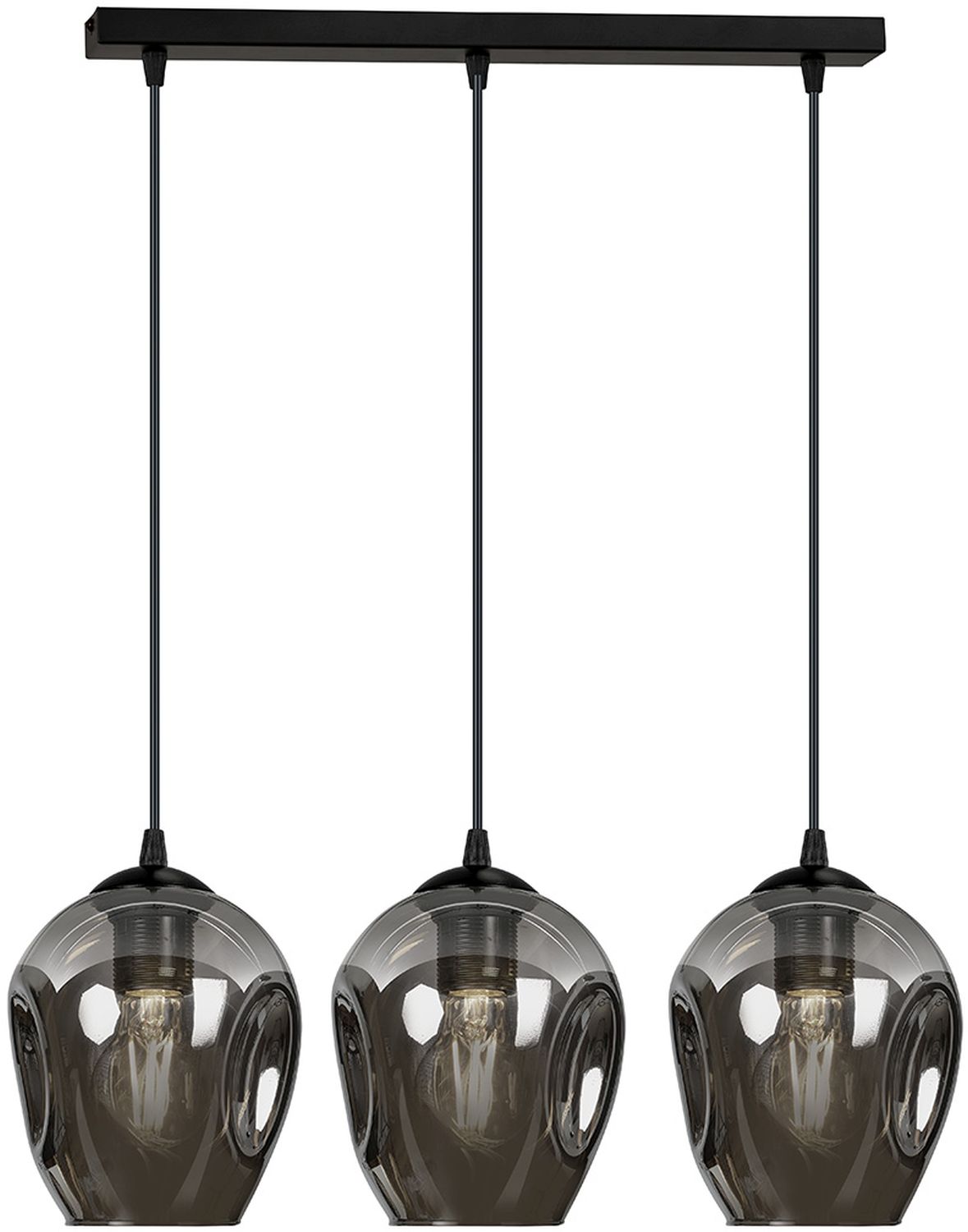 Darmowa Dostawa - Lampa wisząca 3x15 W czarna-grafitowa Emibig Istar 6803