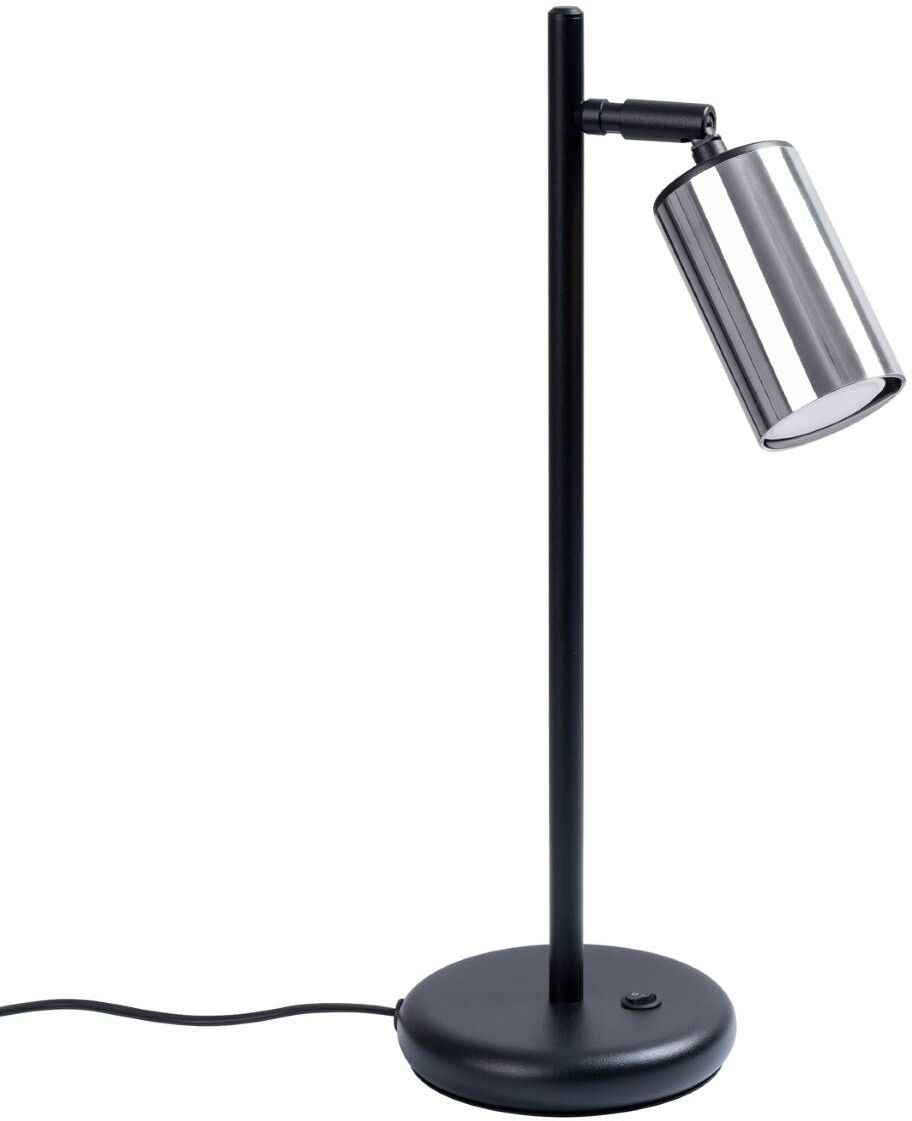 Darmowa Dostawa - Lampa biurkowa 1x10 W czarna-chrom Sollux Lighting Winx SL1373