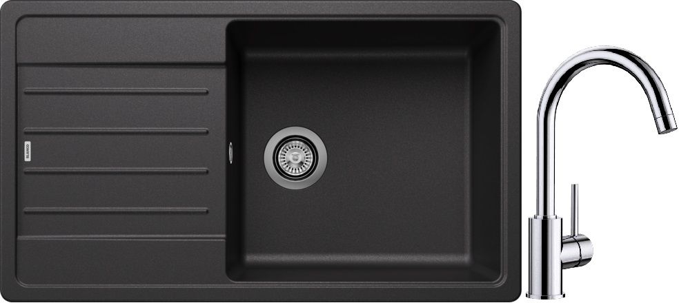 Darmowa Dostawa - Zlewozmywak z baterią antracyt/chrom Blanco Legra XL 6 S abset10025