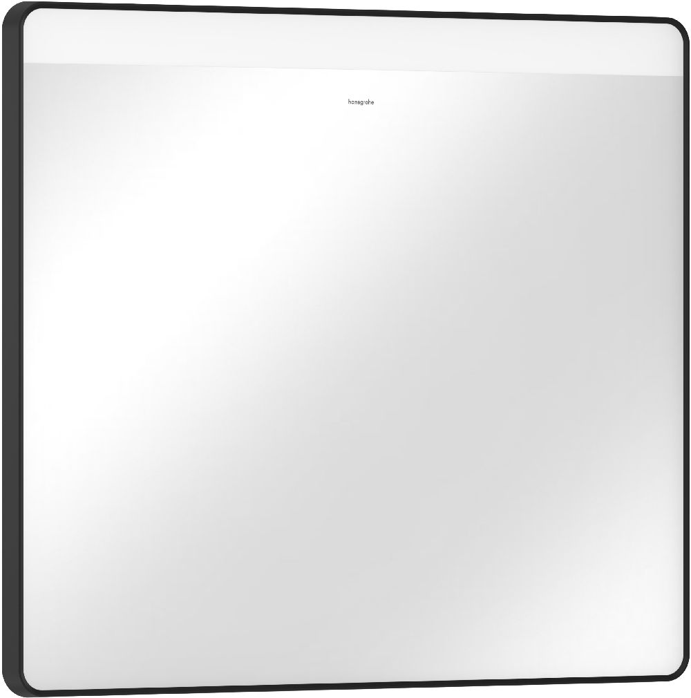 Darmowa Dostawa - Lustro 80x70 cm prostokątne z oświetleniem czarny Hansgrohe Xarita Lite Q 54958670