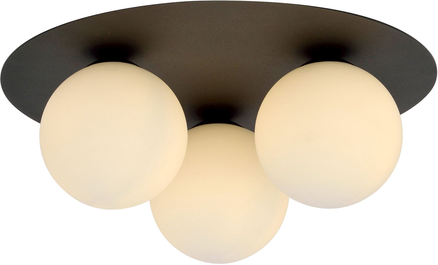 Darmowa Dostawa - Lampa podsufitowa 3x10 W czarna-opal Emibig Solar 11273