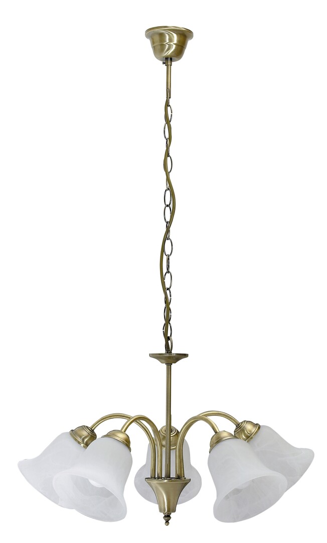 Darmowa Dostawa - Lampa wisząca 5x40 W biała-brązowa Rabalux Francesca 7375