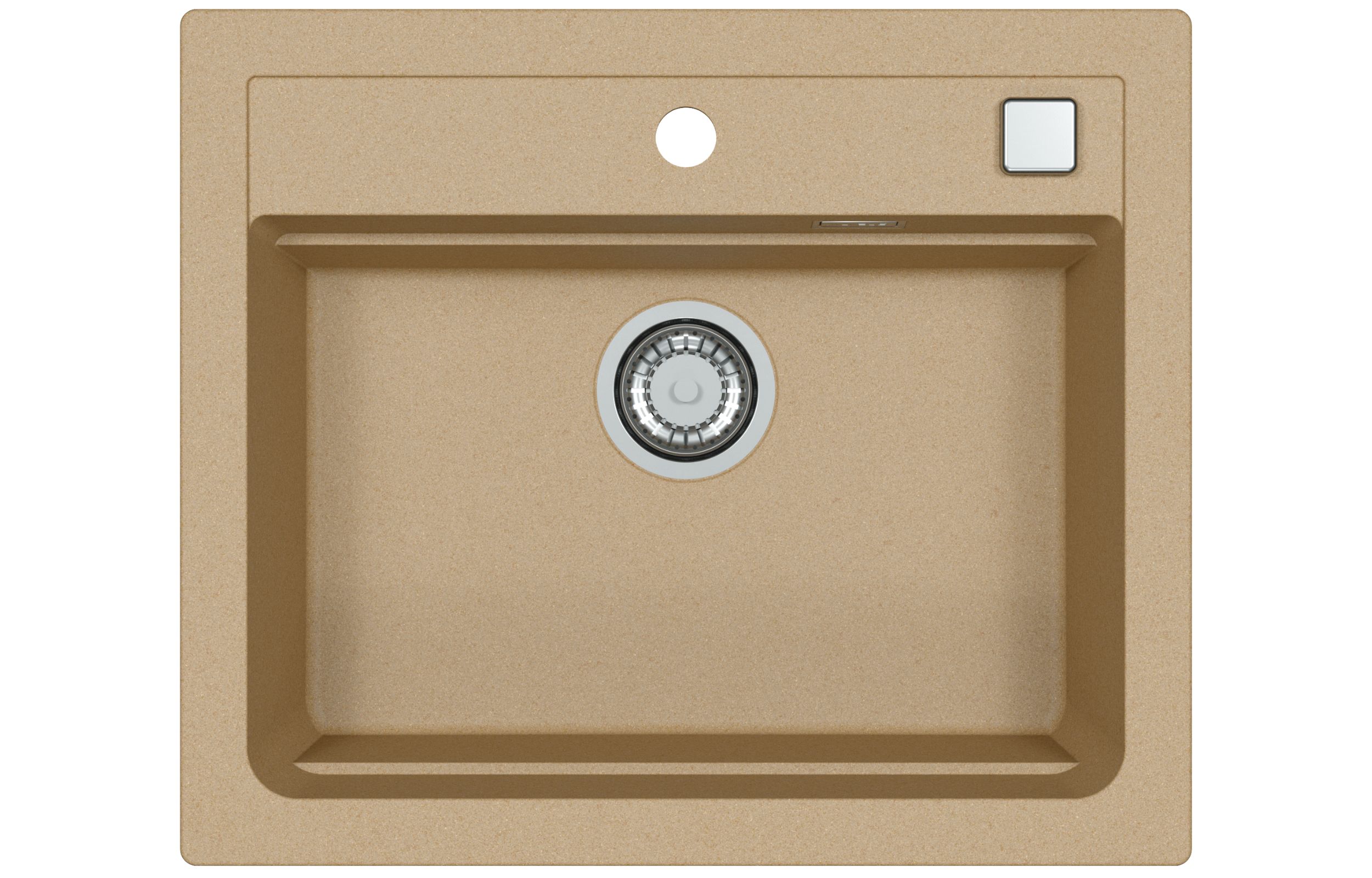 Darmowa Dostawa - Zlewozmywak granitowy 59x50 cm beżowy Alveus Atrox 1131994