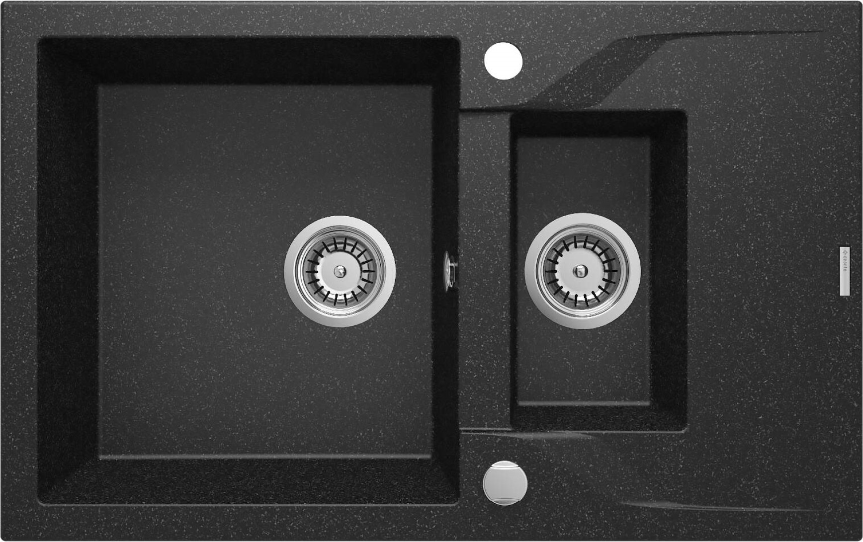 Darmowa Dostawa - Zlewozmywak granitowy 78x49 cm szary/grafitowy/onyx Deante Andante ZQN2513