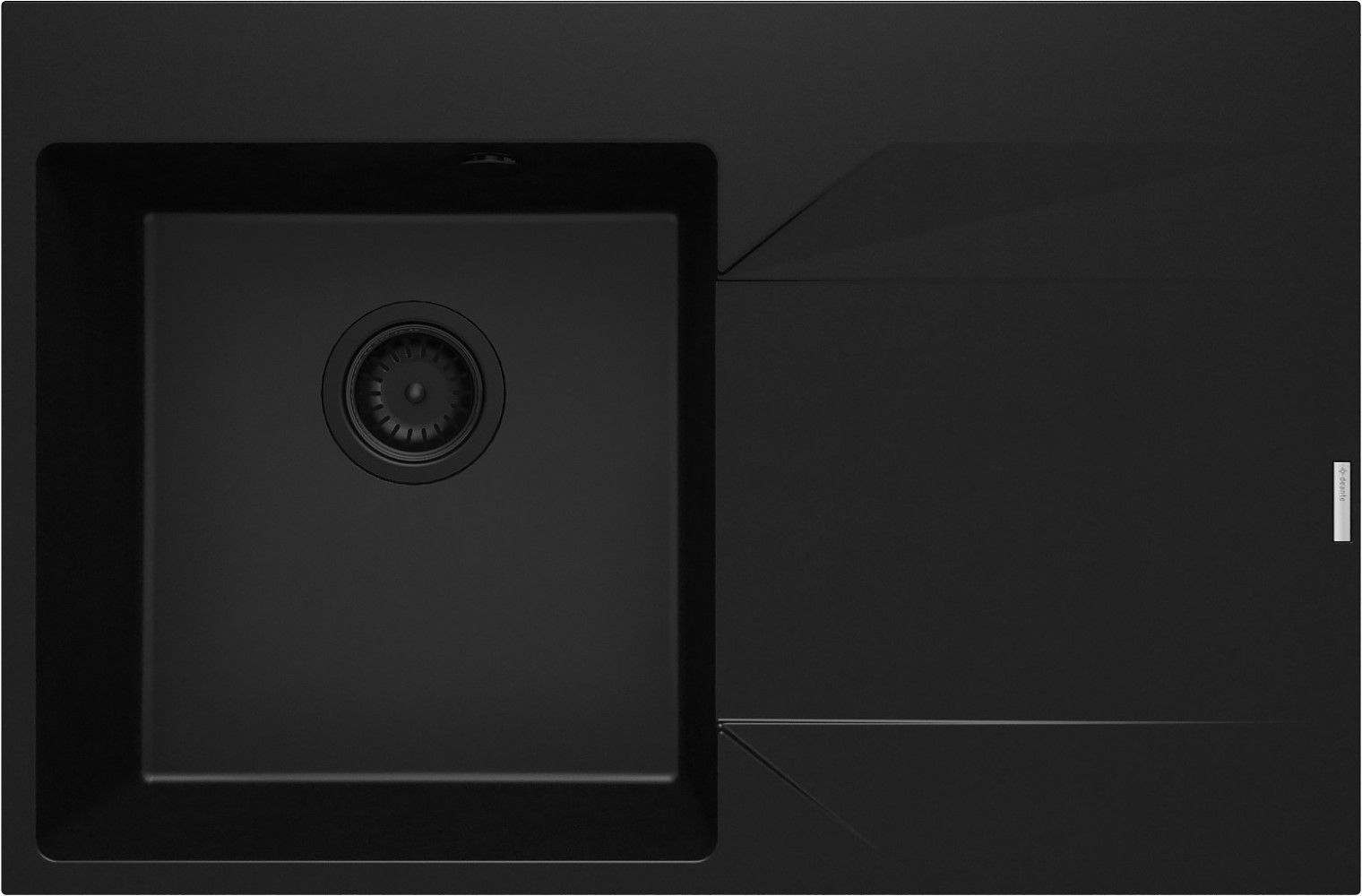 Darmowa Dostawa - Zlewozmywak granitowy 76x50 cm czarny Deante Evora ZQJN11P