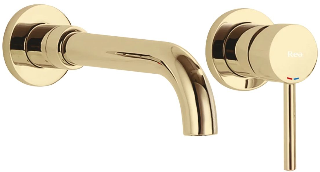 Darmowa Dostawa - Bateria umywalkowa podtynkowa złoty Rea Lungo REAB0370