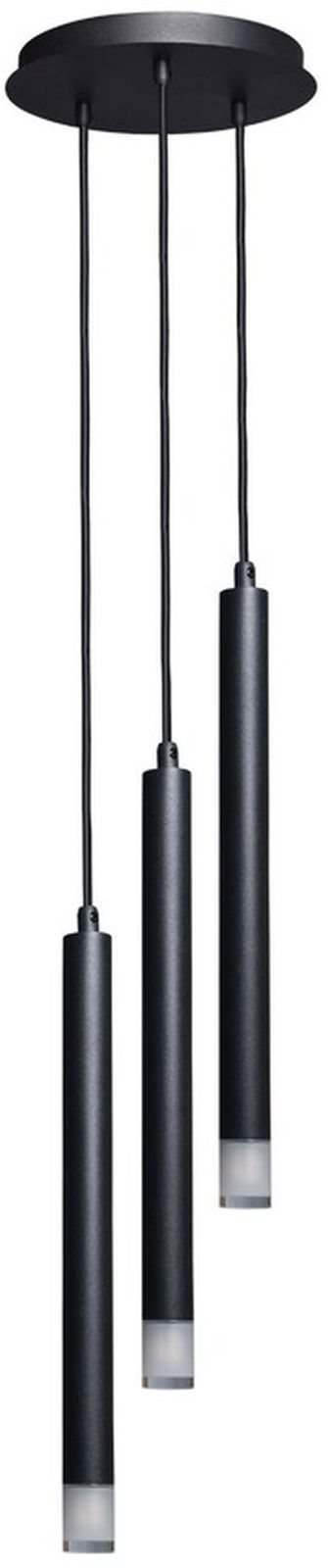 Darmowa Dostawa - Lampa wisząca 3x5 W czarna-przezroczysta Rabalux Ramira 72358