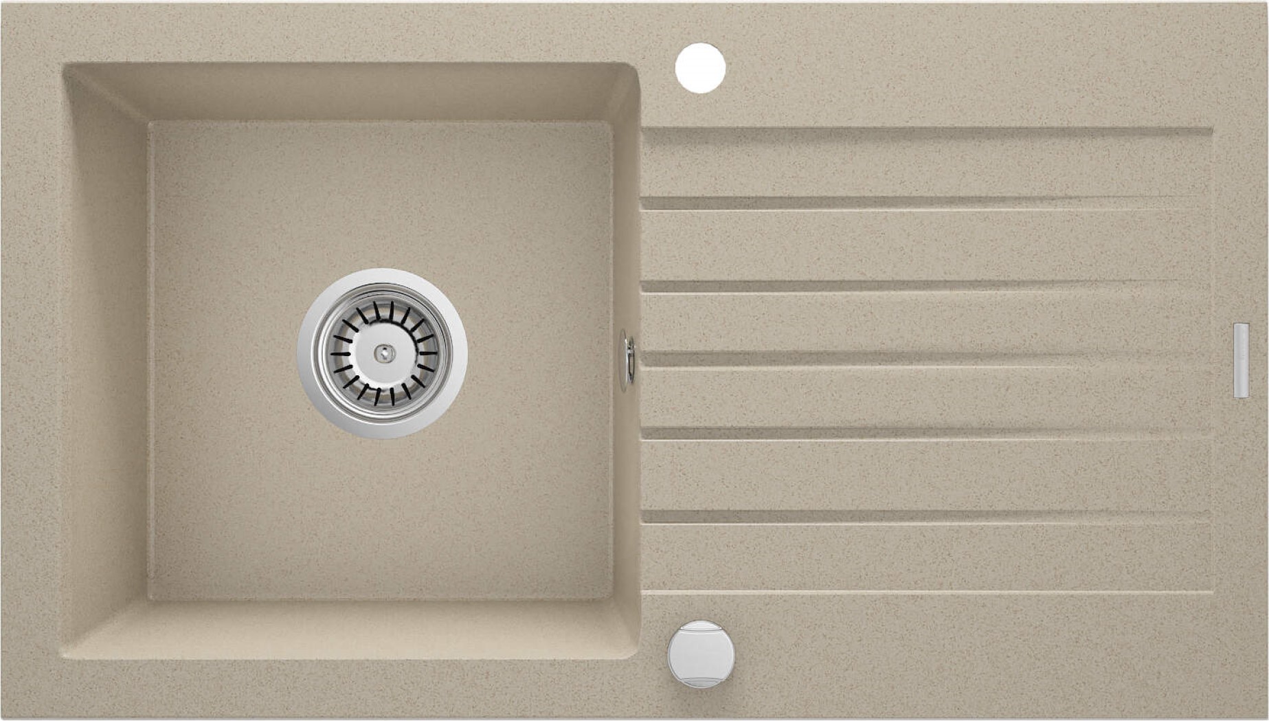 Darmowa Dostawa - Zlewozmywak granitowy 76x44 cm beżowy Deante Zorba ZQZ7113