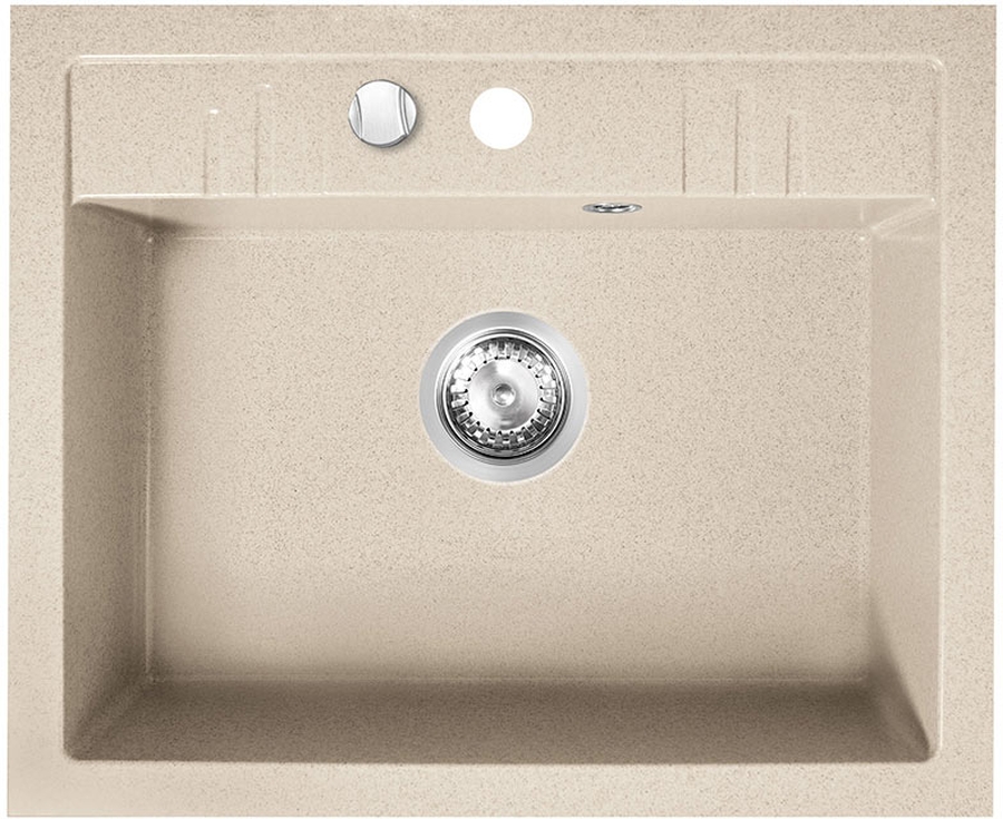 Darmowa Dostawa - Zlewozmywak granitowy 58x48 cm Ferro Mezzo II DRGM14858SA