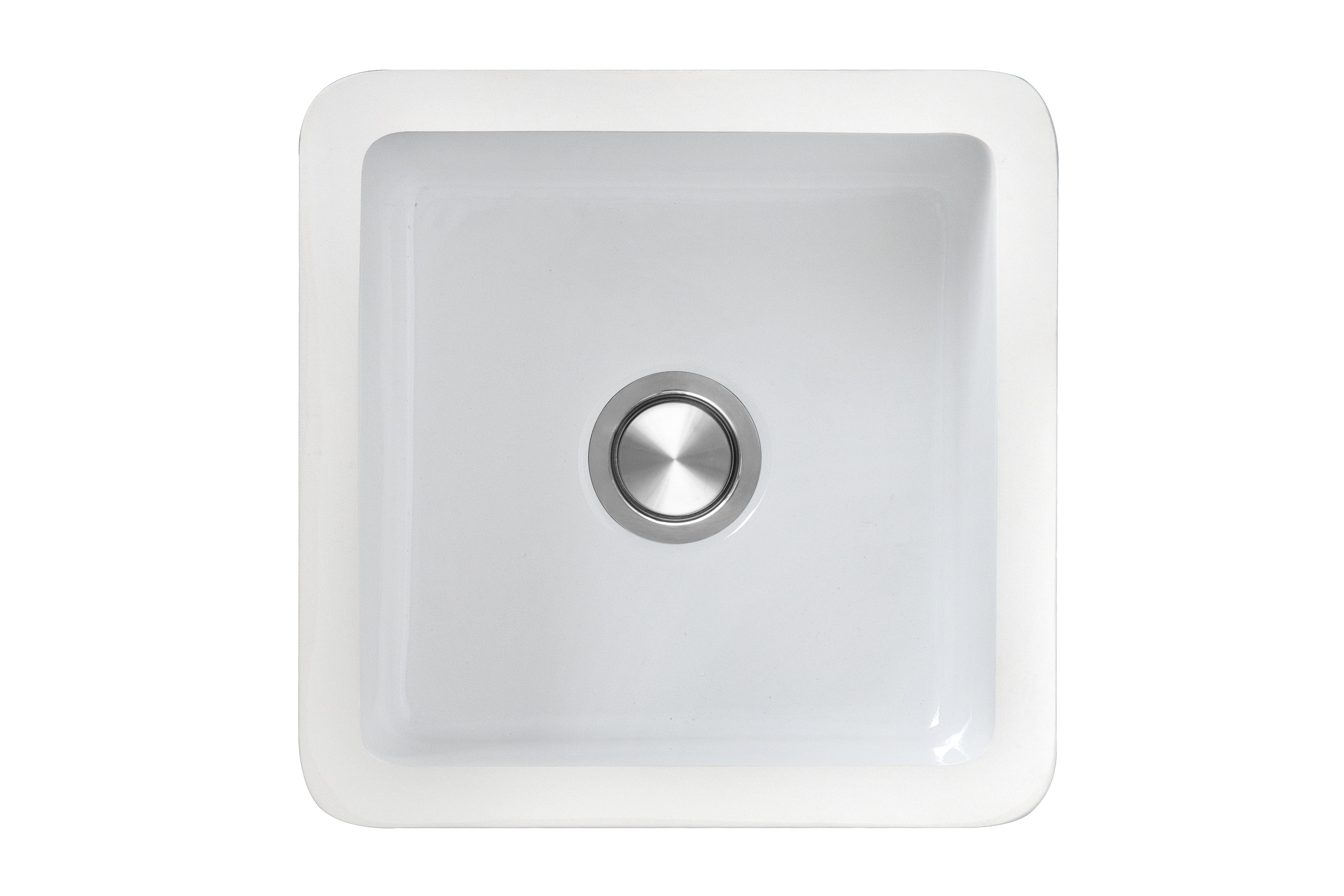 Darmowa Dostawa - Zlewozmywak ceramiczny 45x45 cm biały Berg Klio BRK22CM