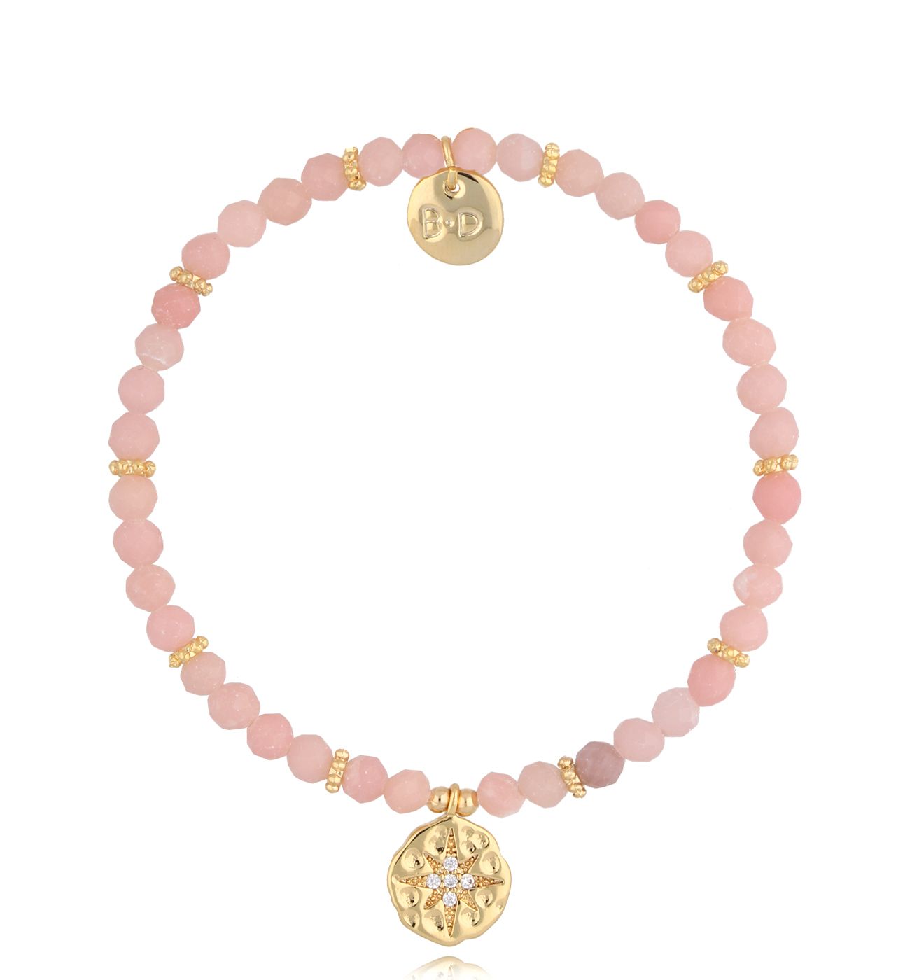 Bransoletka z różowymi opalami Alless BTW1724