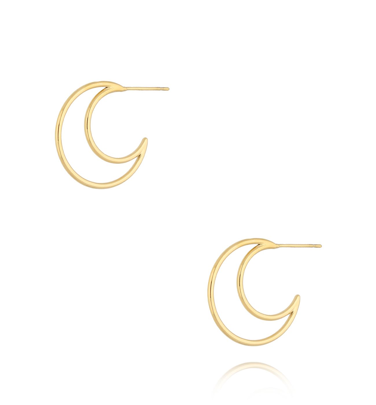 Kolczyki złote księżyce Dotta KSA1120