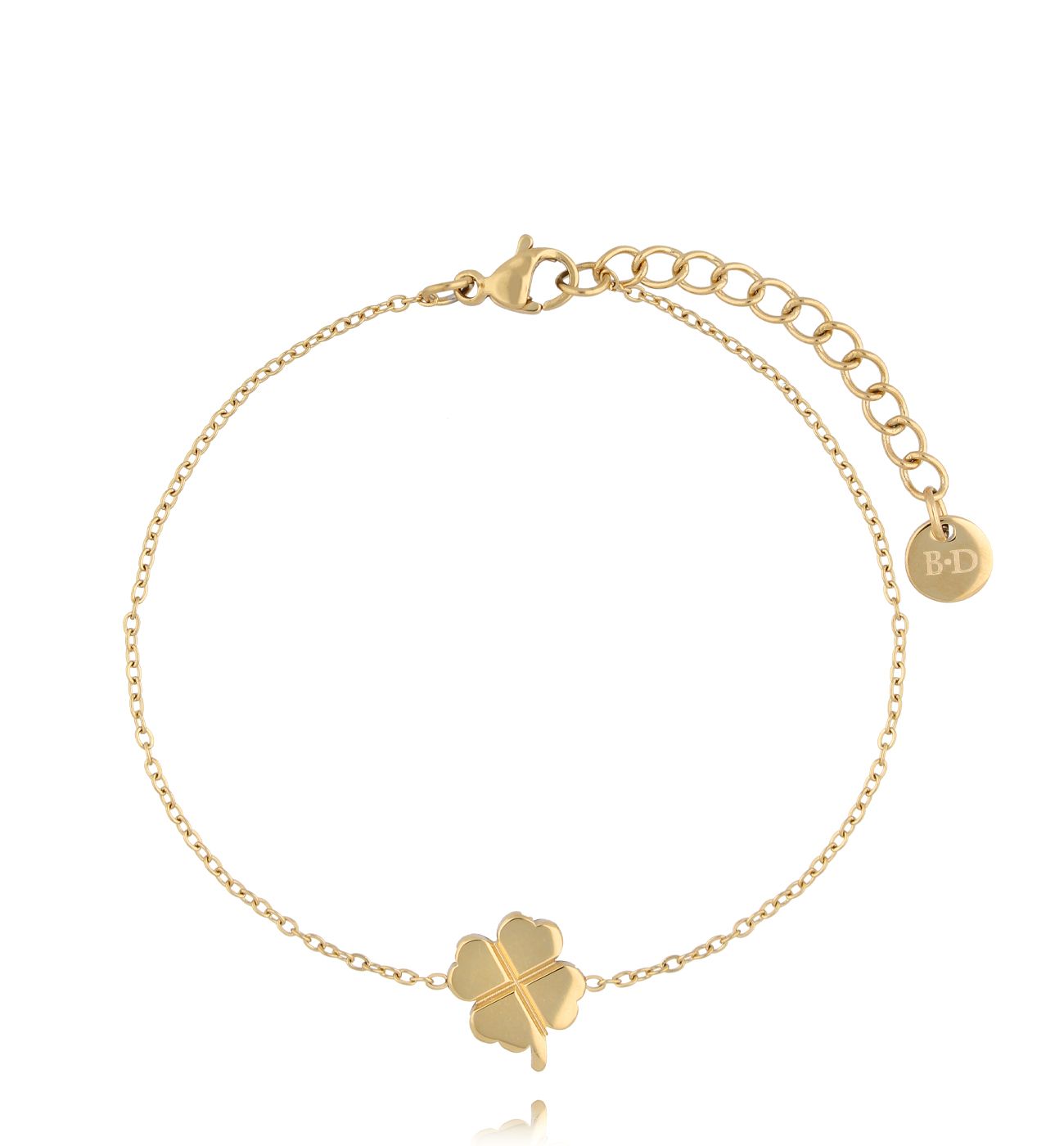 Bransoletka z koniczynką złota BSA0835