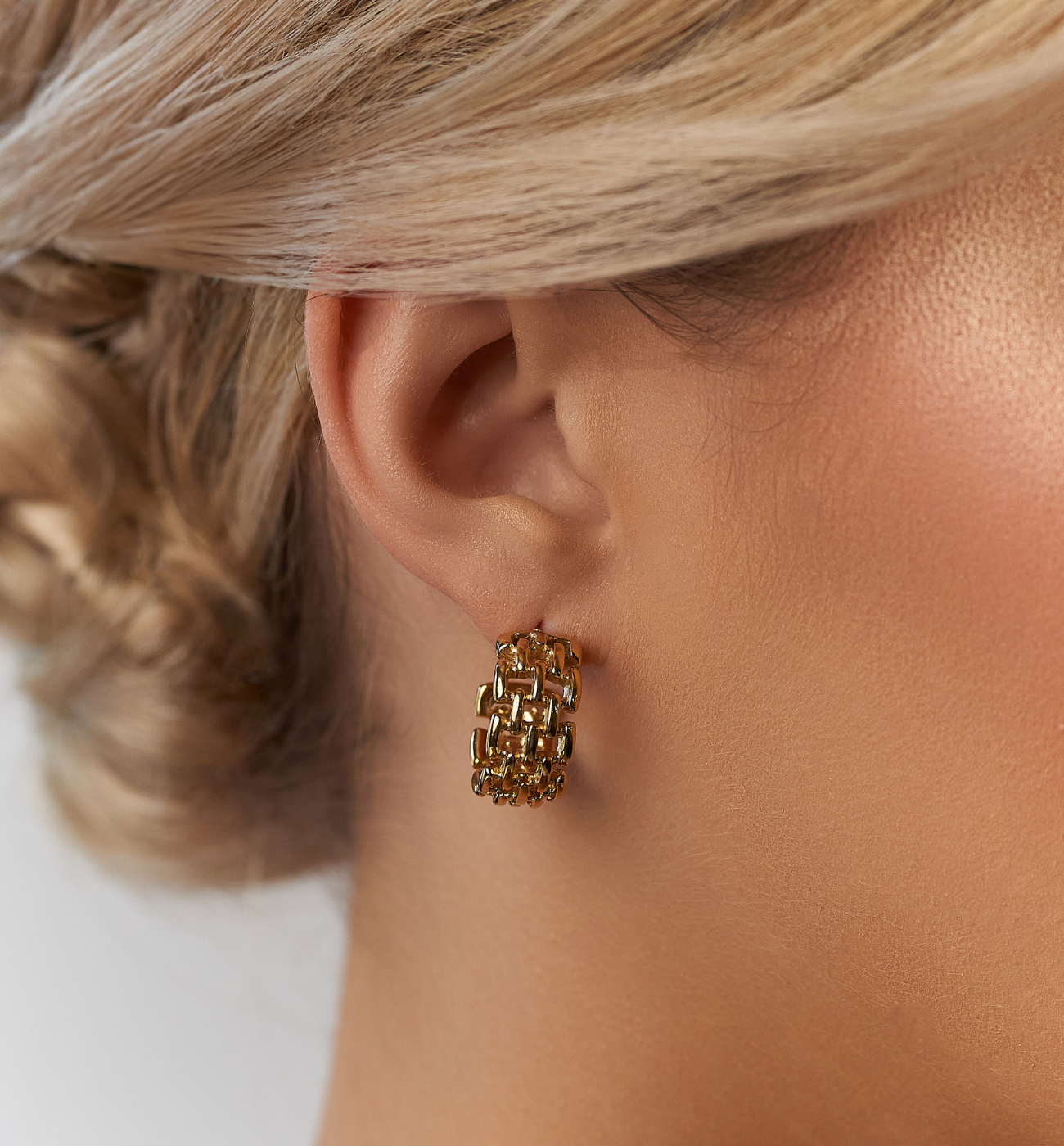 Kolczyki złote okrągłe Fumio KSA1257