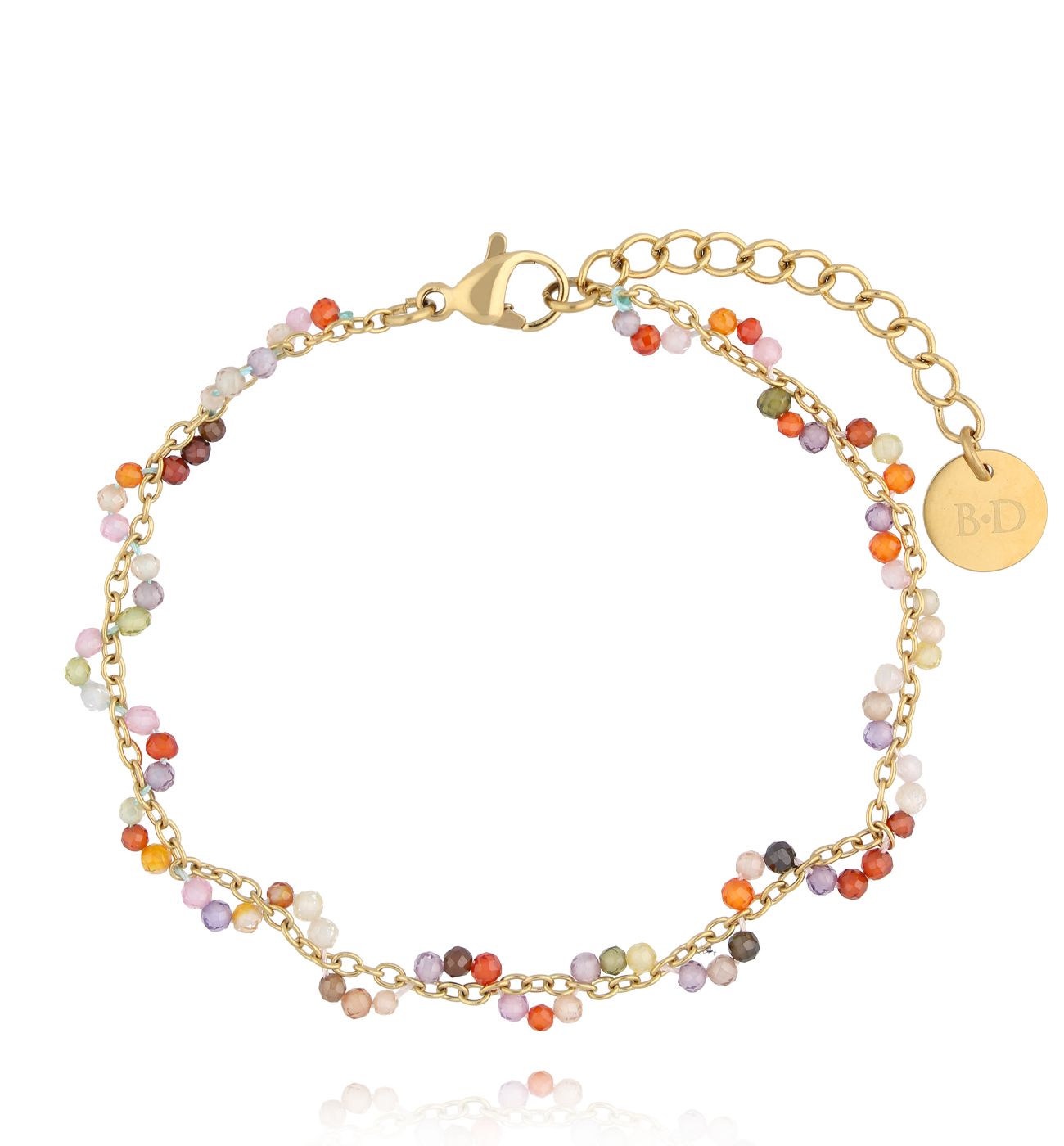 Bransoletka kolorowa z cyrkoniami Miranda - By Dziubeka