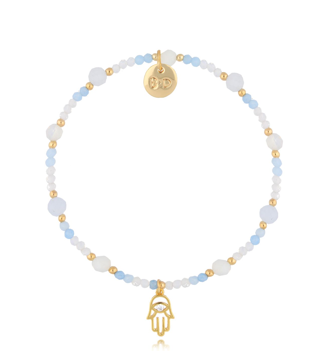 Bransoletka opalizująca z ręką Fatimy BTW2188