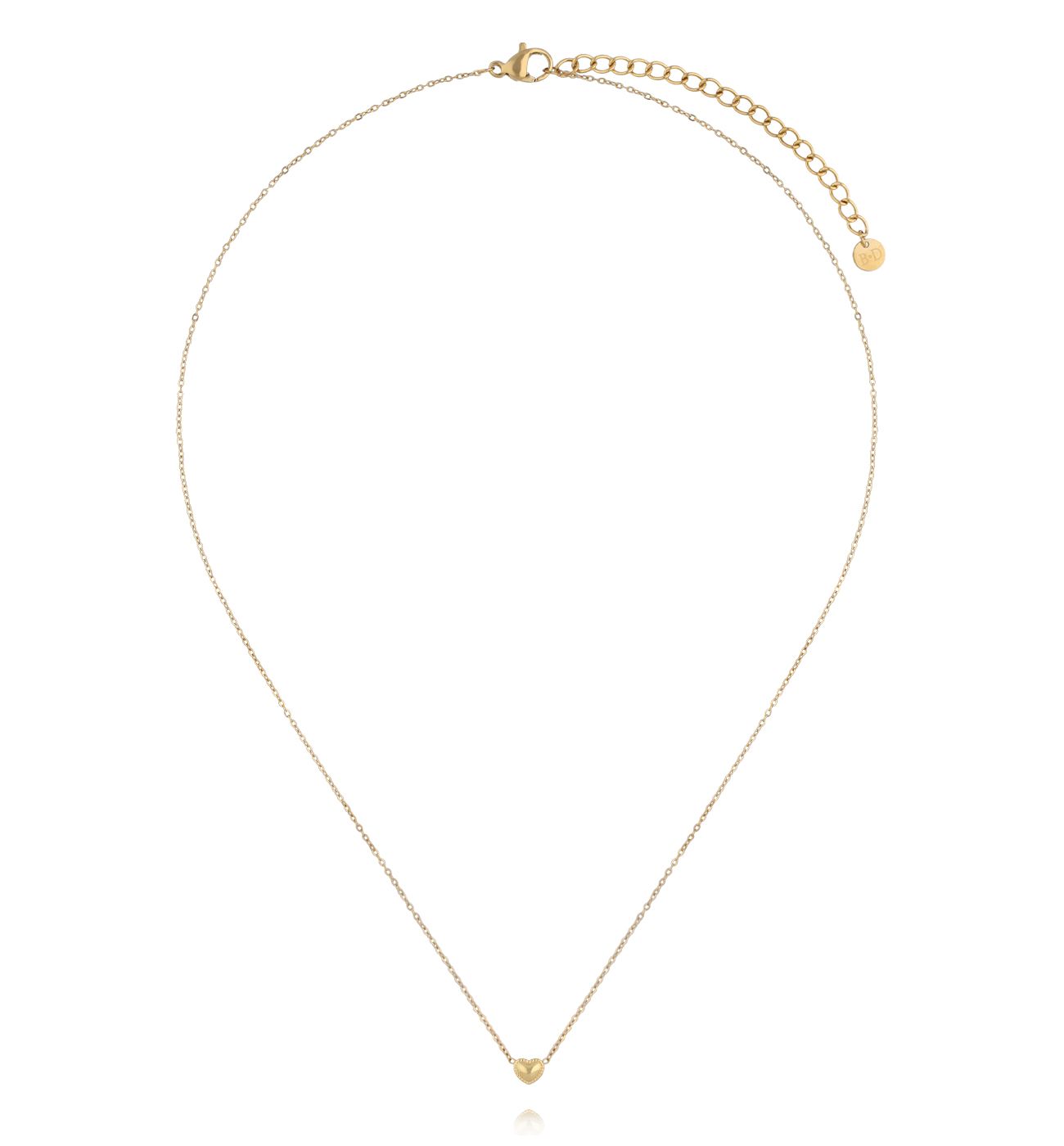 Naszyjnik z drobnym sercem złoty NSY0760