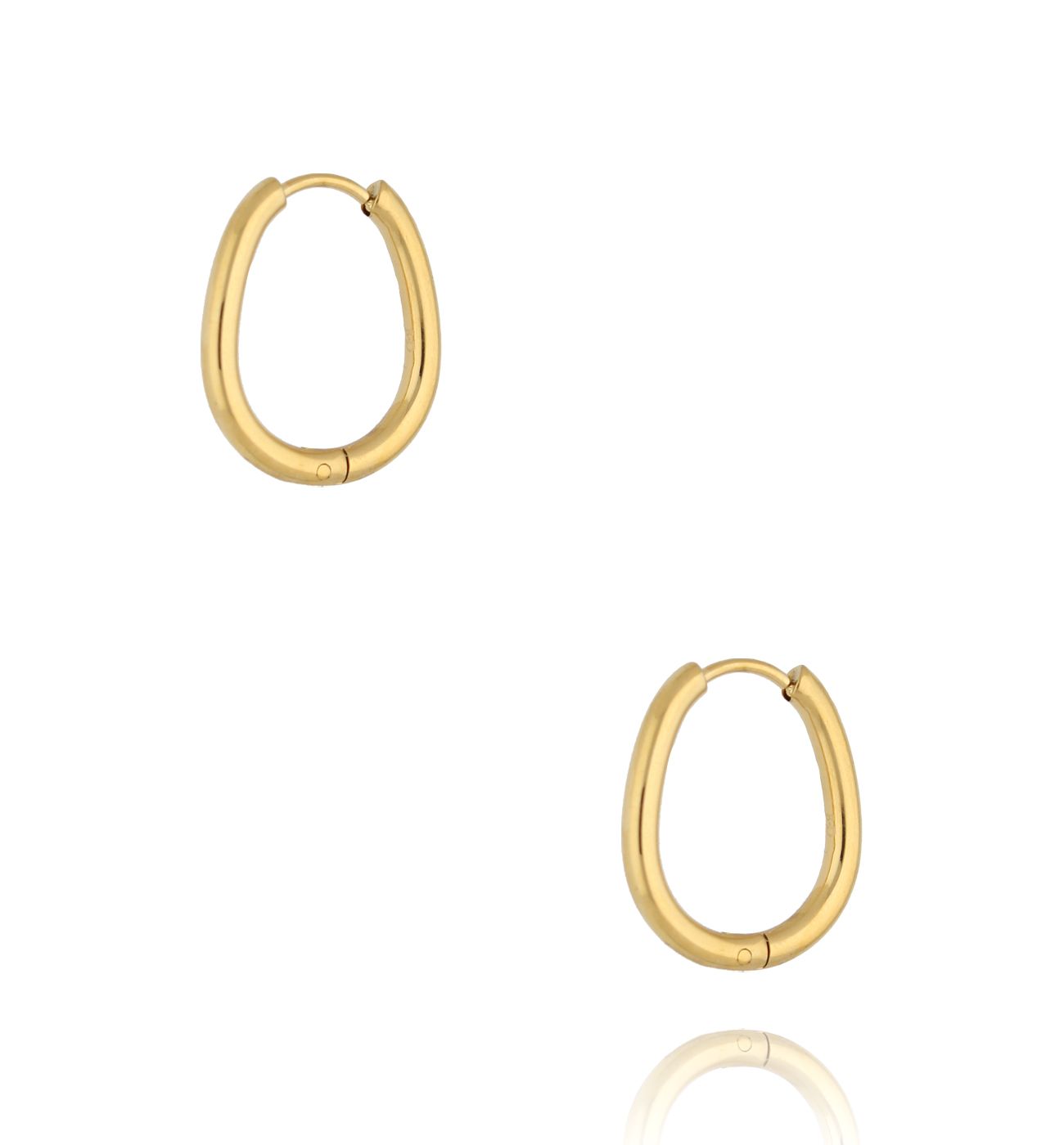 Kolczyki owalne złote Opal Radiance KSA1916