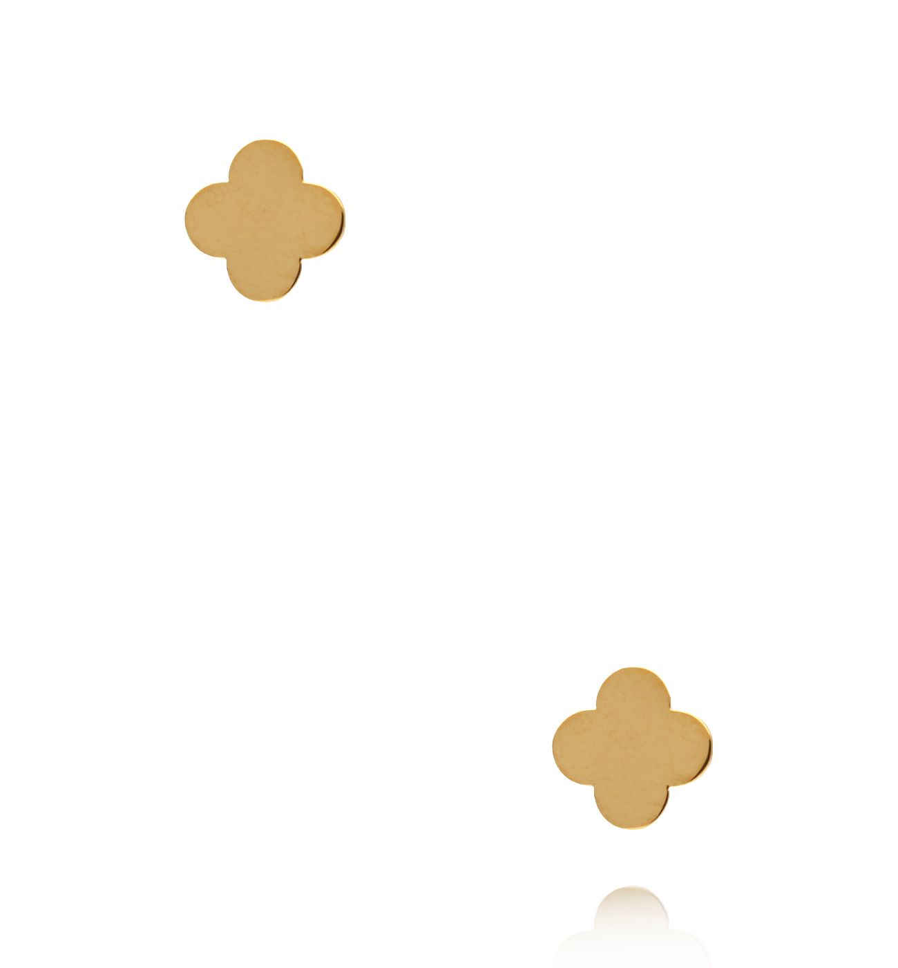 Kolczyki sztyfty w kształcie koniczyny KSY0705 - By Dziubeka