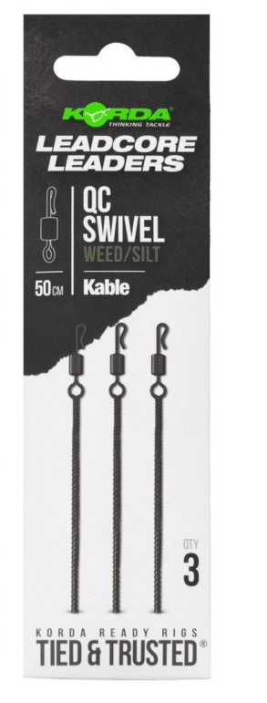 Korda zestaw Leadcore Leader QC Weed 50cm