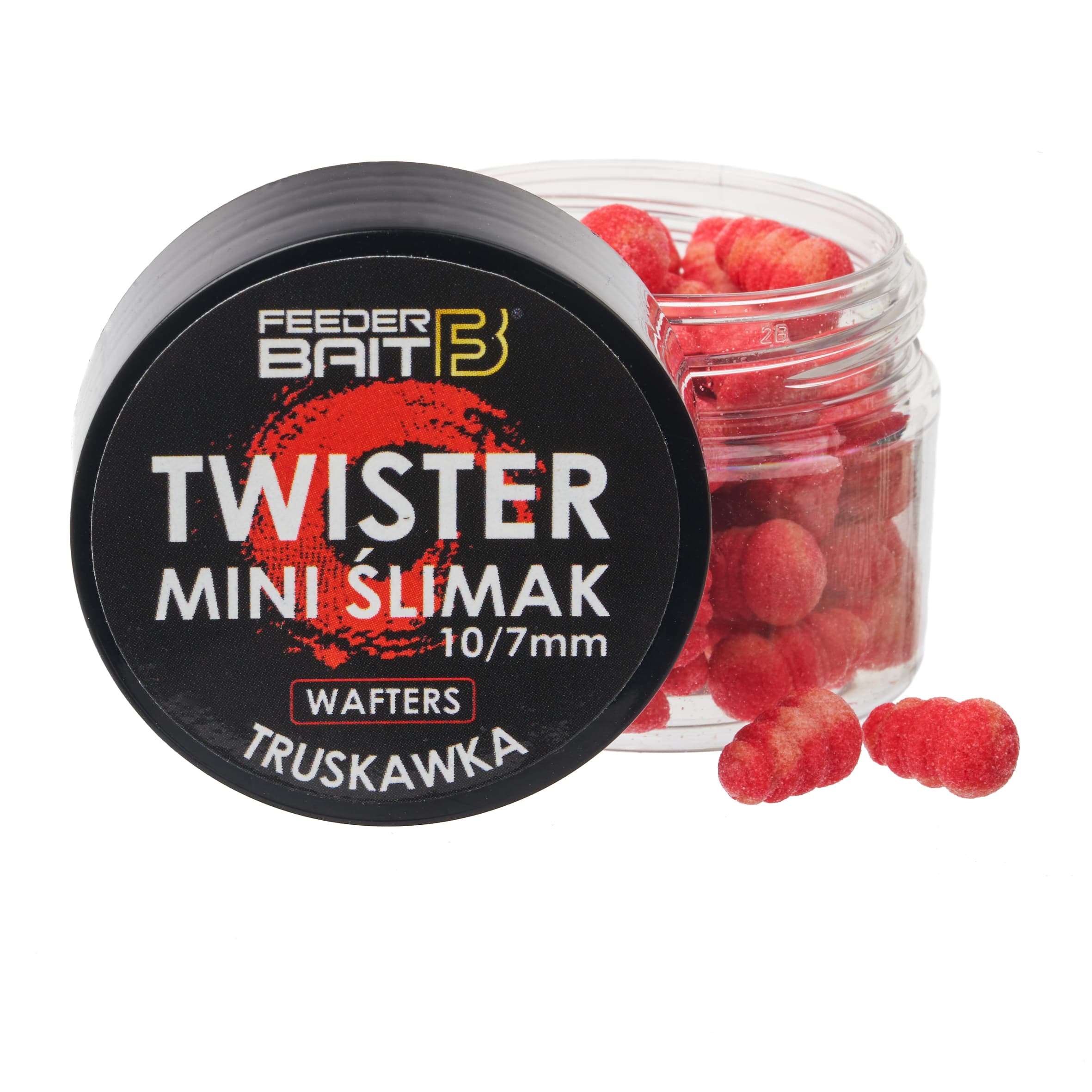 Feeder Bait Mini Ślimaki Twister - Truskawka