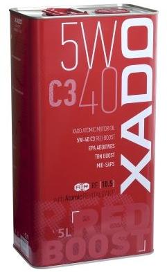XADO ATOMIC OIL C3 RED BOOST 5W40 5L - Petrostar