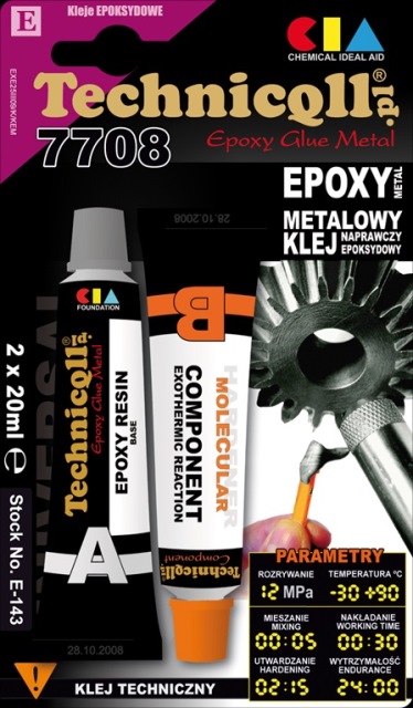 TECHNICQLL KLEJ METALOWY EPOKSYDOWY 2X20ML - Petrostar