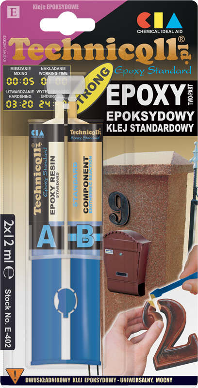 TECHNICQLL KLEJ STANDARDOWY EPOKSYDOWY 2X12ML - Petrostar