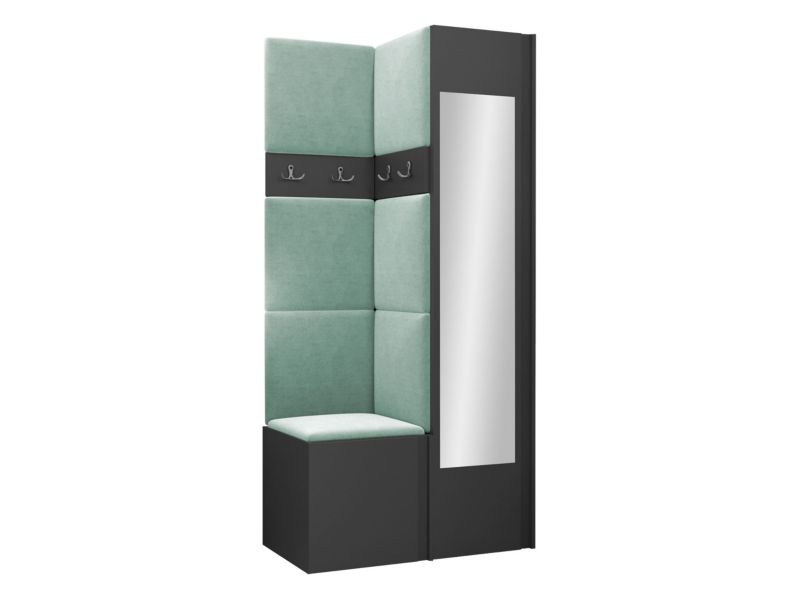 Garderoba MIRJAN 24 Orion XXV grafit + miętowy 1 kpl.