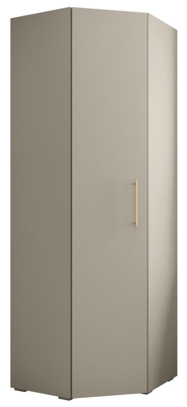 Szafa narożna rogowa wysoka Abiks INOVA 3 kaszmir+złoty 1 szt.