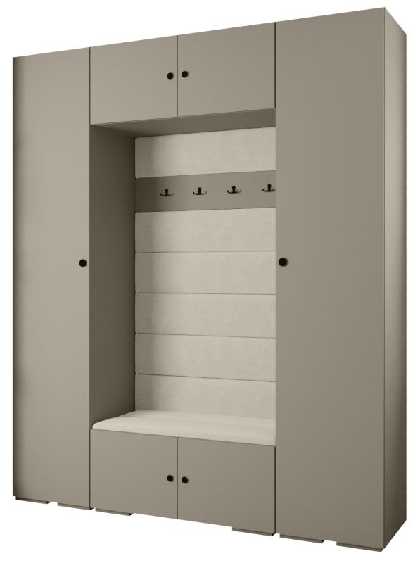 Garderoba do przedpokoju Abiks INOVA 2 Z13 kaszmir+czarny+manila02 1 szt.