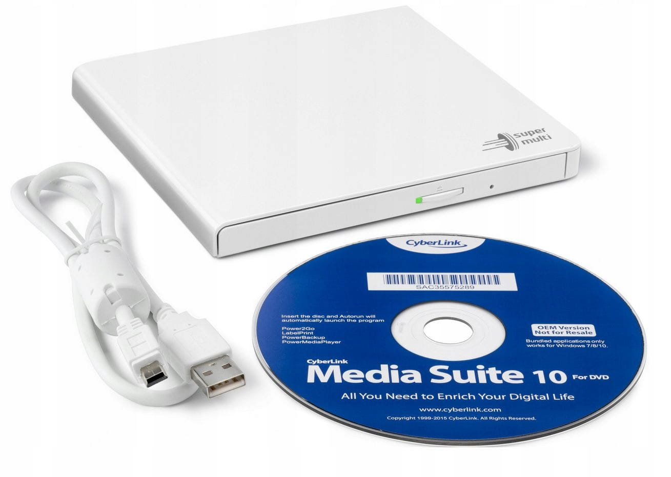 LG Nagrywarka DVD GP57EW40 zewnętrzna SLIM BOX HITACHI - Henryx24