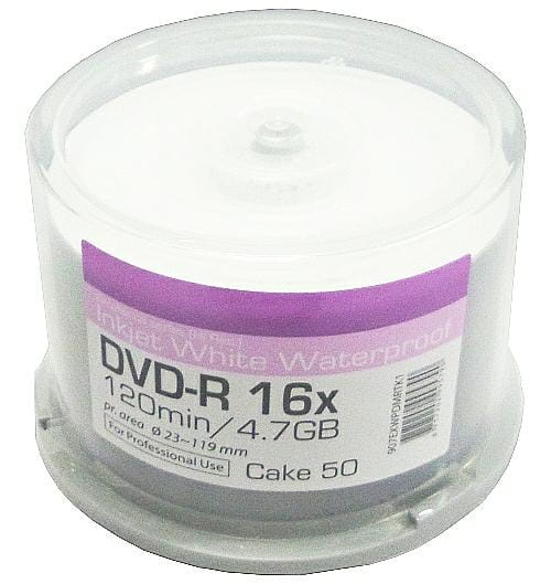 RITEK DVD-R x16 4,7GB PRINT GLOSSY WODO c-50 wodoodporne traxdata - Henryx24