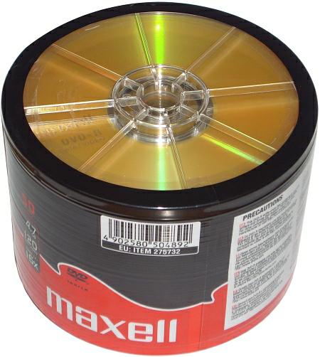 MAXELL DVD-R x16 4,7GB s-100 275733.30.TW - Henryx24
