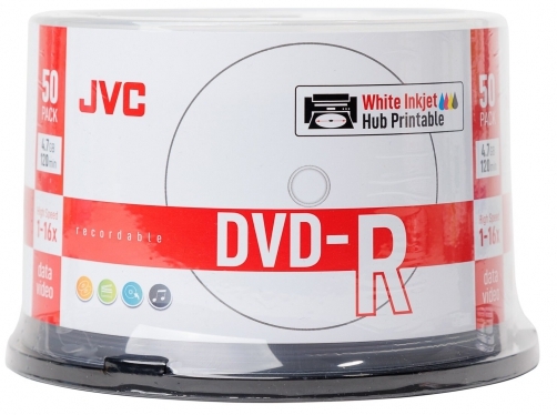JVC DVD-R x16 4,7GB PRINT c-50 JVD50CP 70771BJCK0019 - Henryx24
