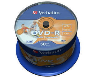 Verbatim DVD-R x16 4,7GB PRINT c-50 bez ID 43533 - Henryx24